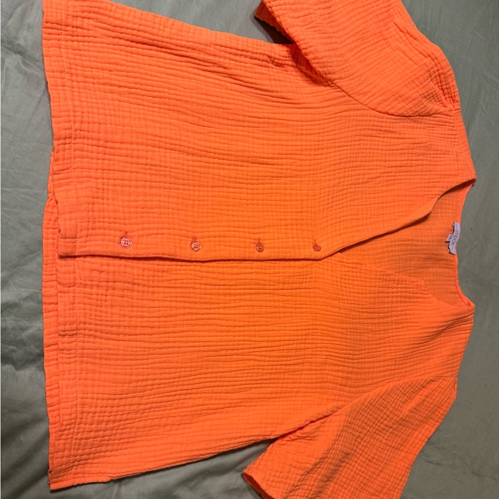 S’edge Button Up Top Sz M